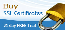 SSL Certificates, 21 days free trial